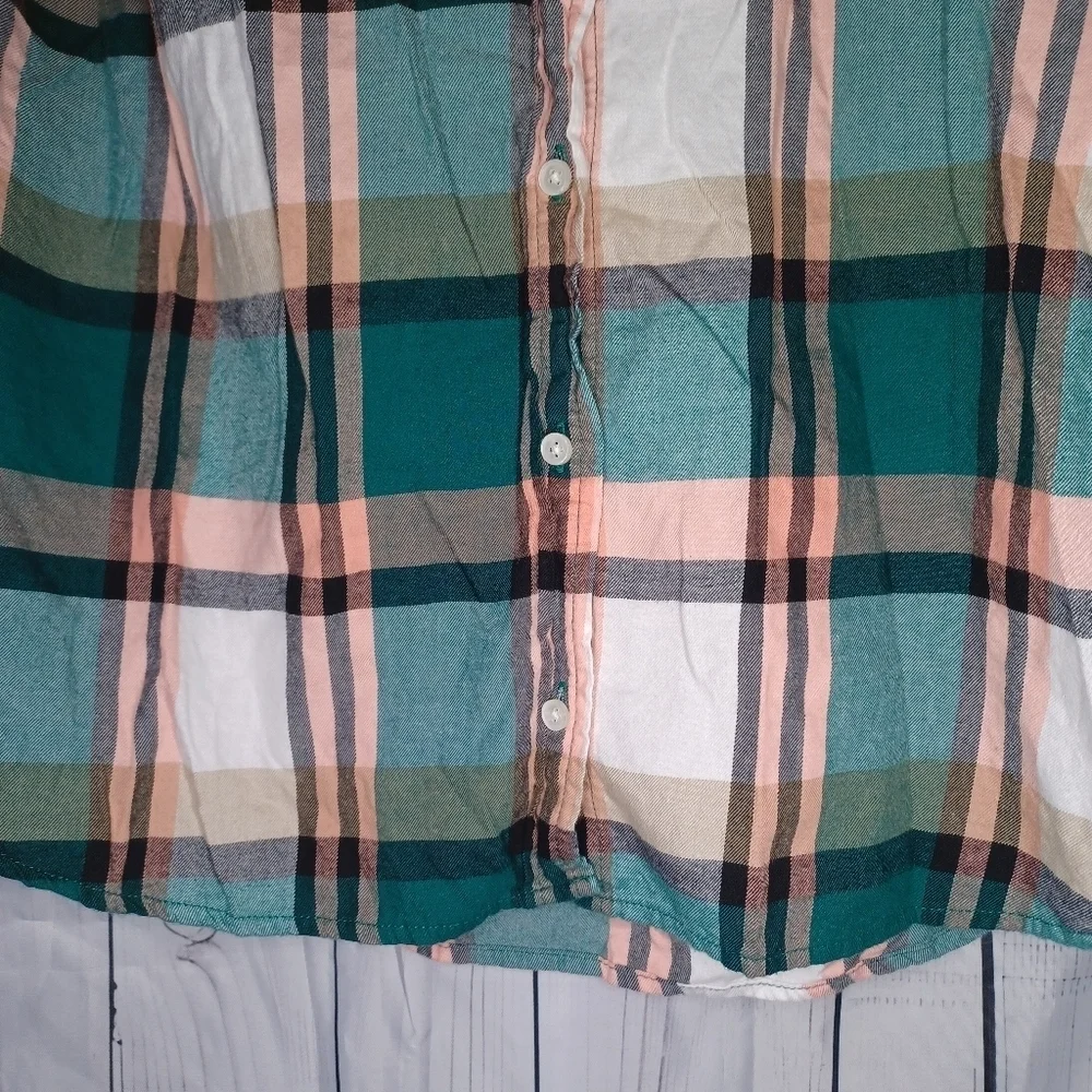 J.Crew Classic fit pacey plaid button-down preppy 100% cotton shirt